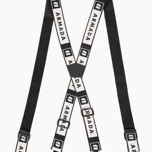 ARMADA Black and White Men's One Size Adjustable Ski Suspenders